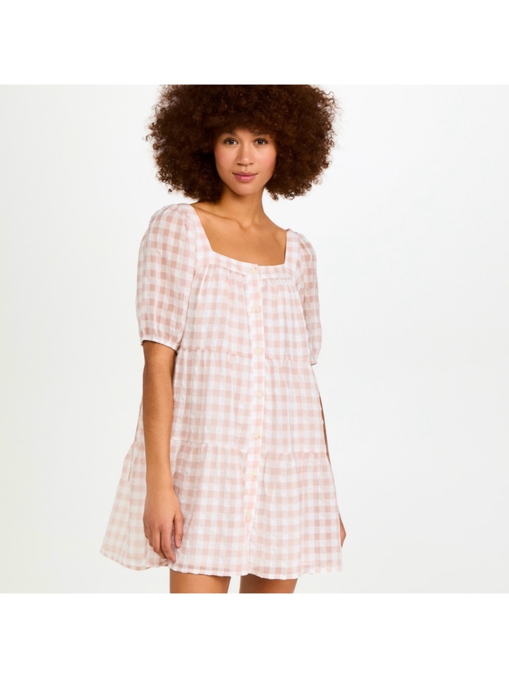 EN SAISON GINGHAM DRESS Size S